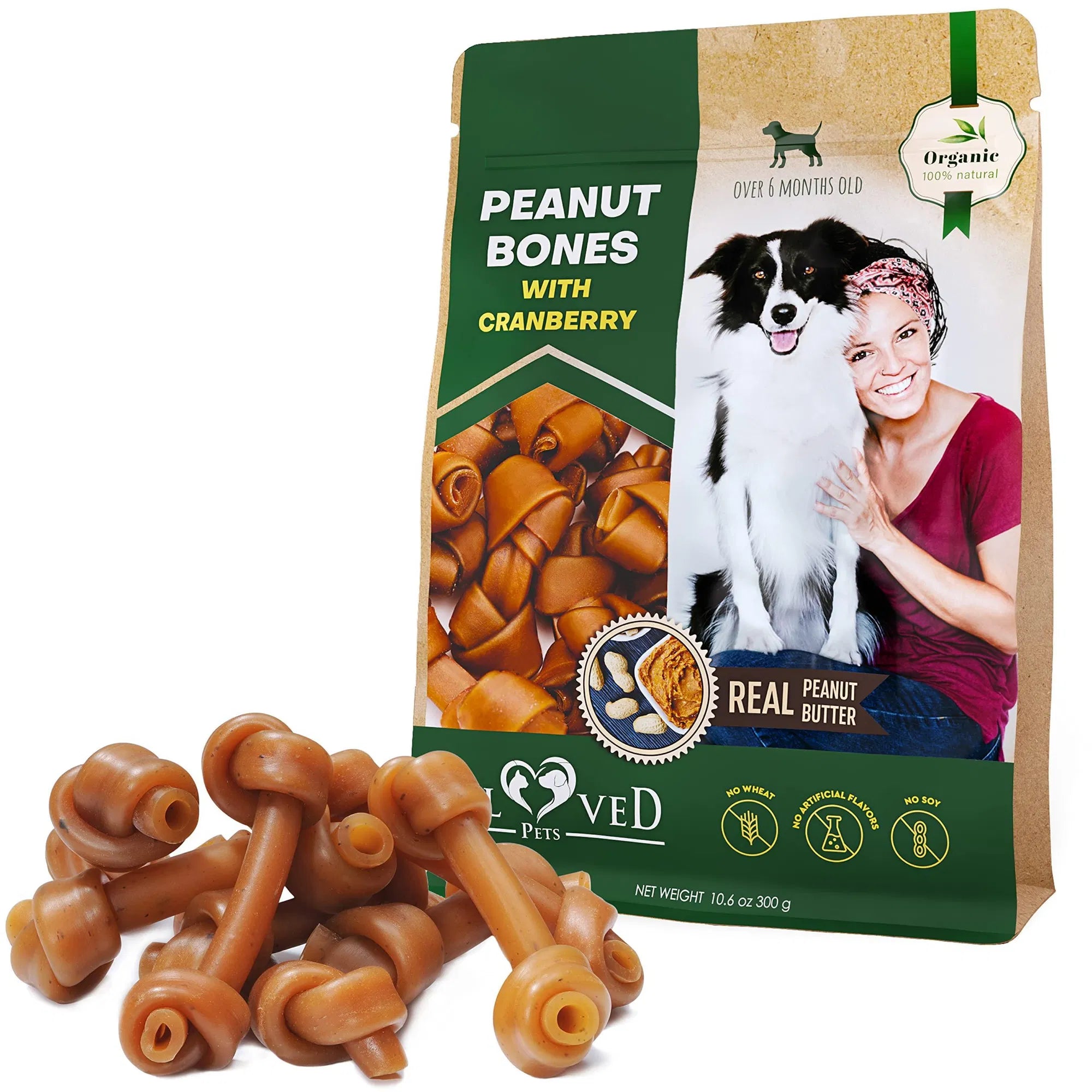 PB Dog Chews with Cranberry