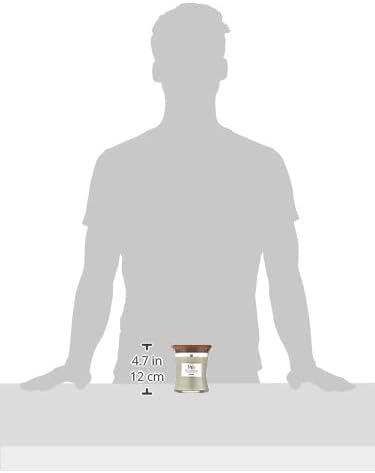 WoodWick Medium Hourglass Candle Fireside Scent Premium Soy  9.7oz