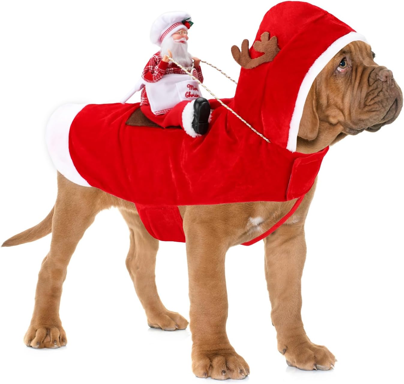 BWOGUE Santa Dog Costume Christmas Pet Clothes