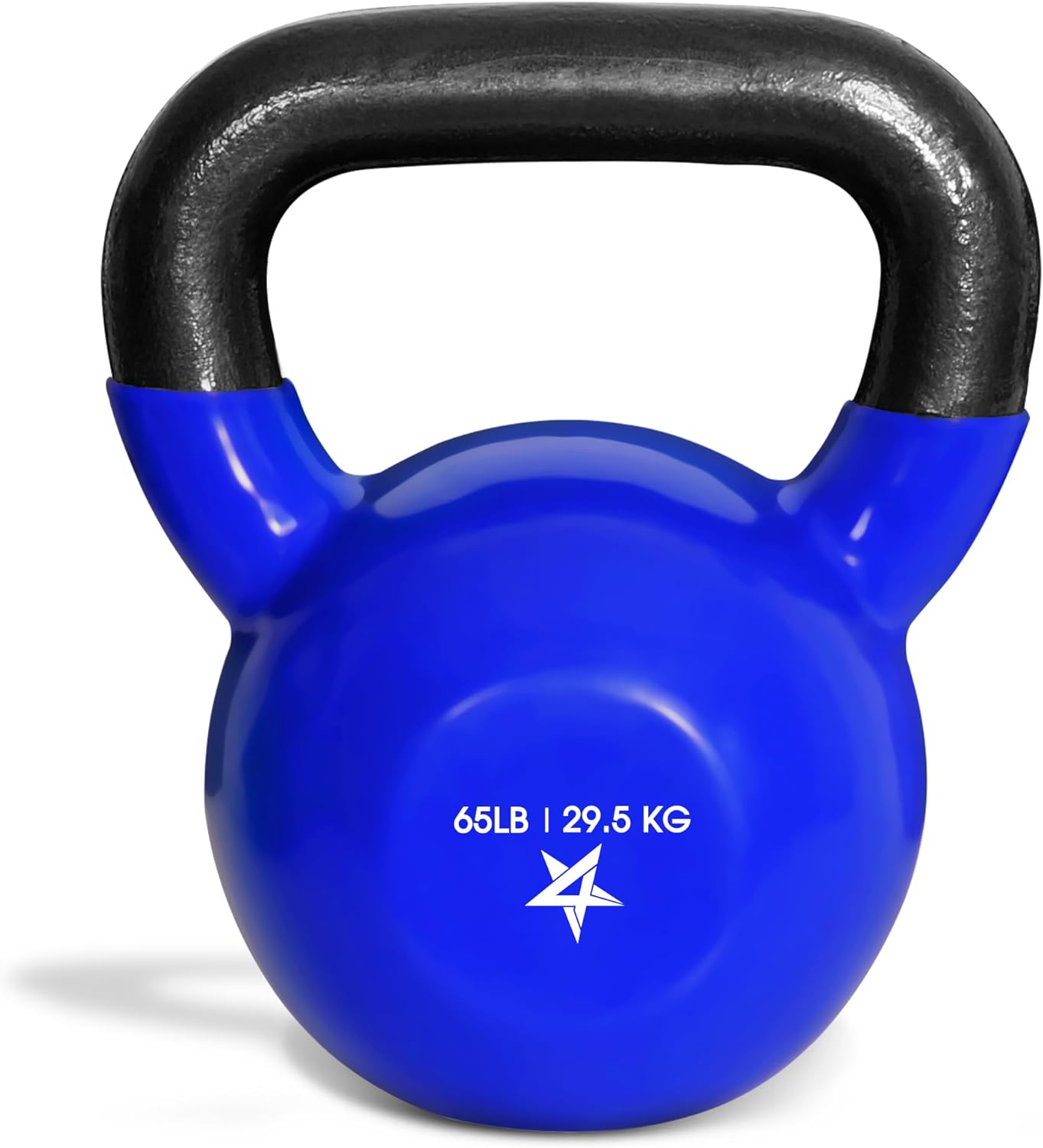 Yes4All Kettlebell, 5-100 LB Vinyl Coated Cast Iron Strength Training Kettlebells