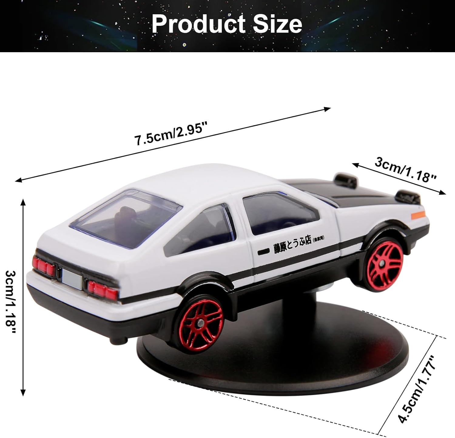Alloy Drifting Spin AE86 Model Mini Car Interior Dash Decoration
