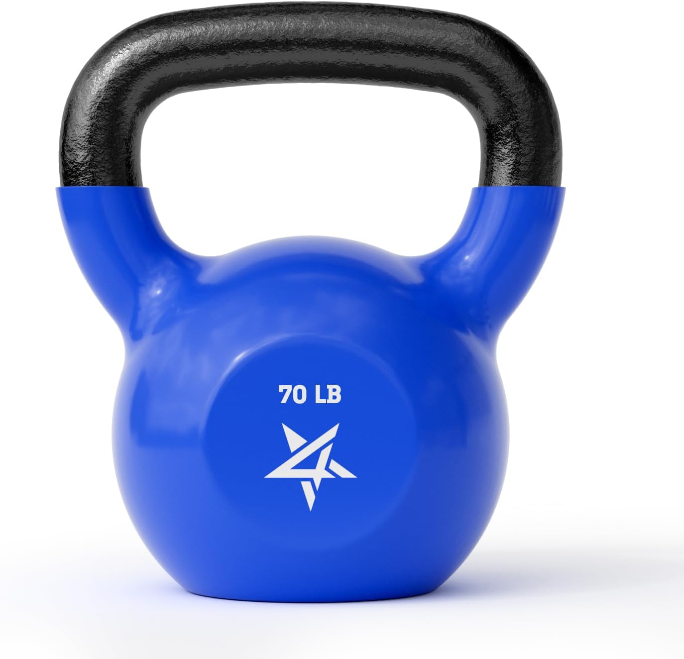 Yes4All Kettlebell, 5-100 LB Vinyl Coated Cast Iron Strength Training Kettlebells