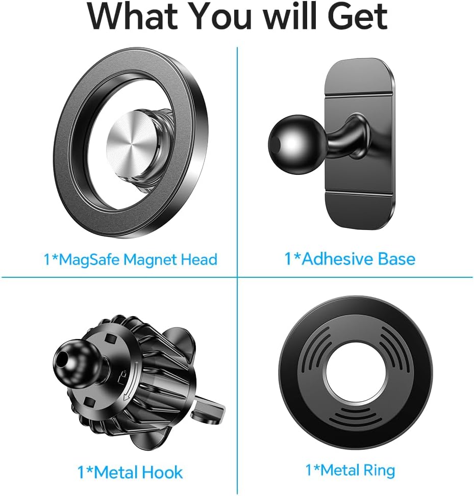 Kaistyle for Magsafe Car Mount Magnetic Phone Holder for Car