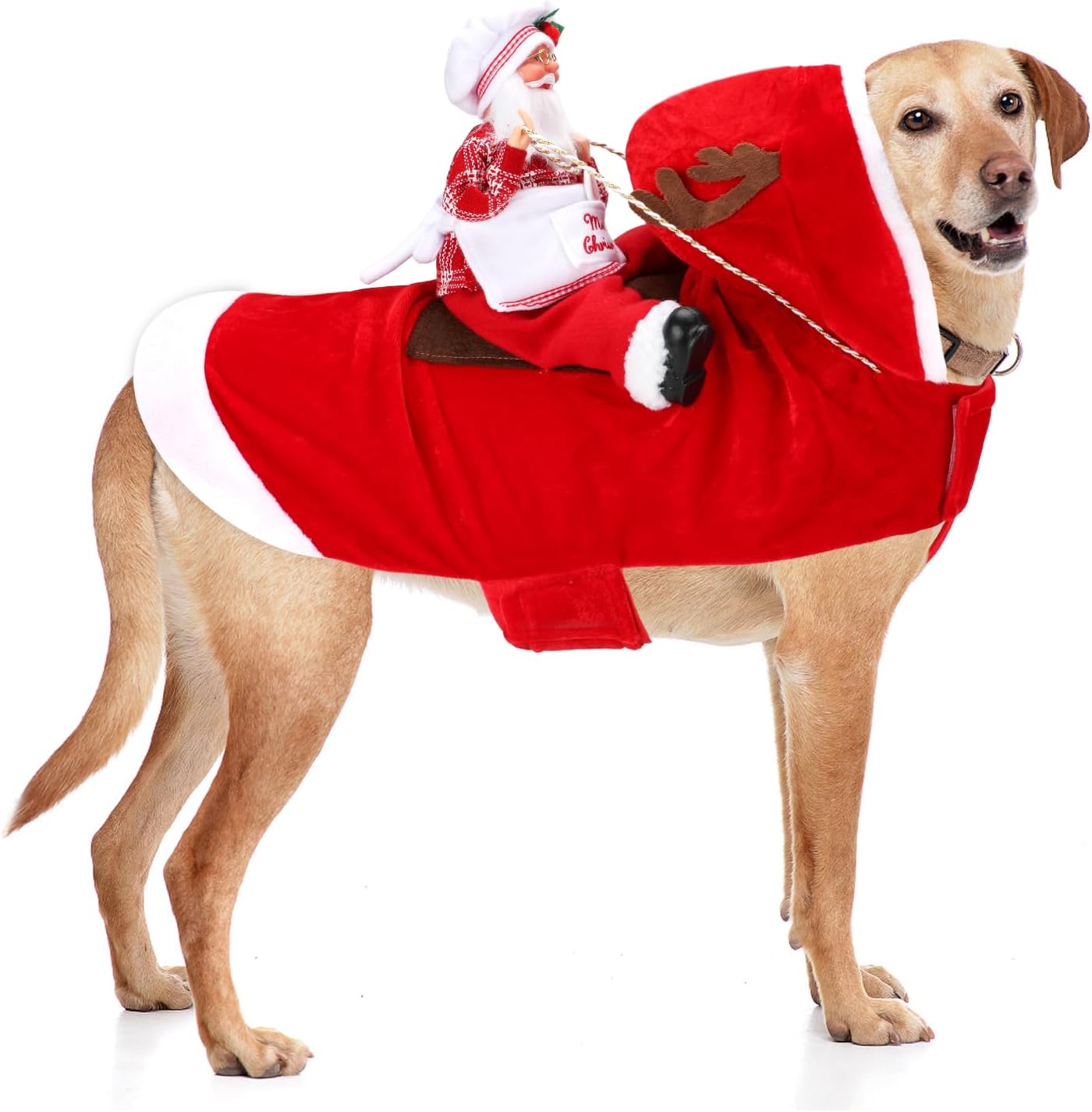 BWOGUE Santa Dog Costume Christmas Pet Clothes