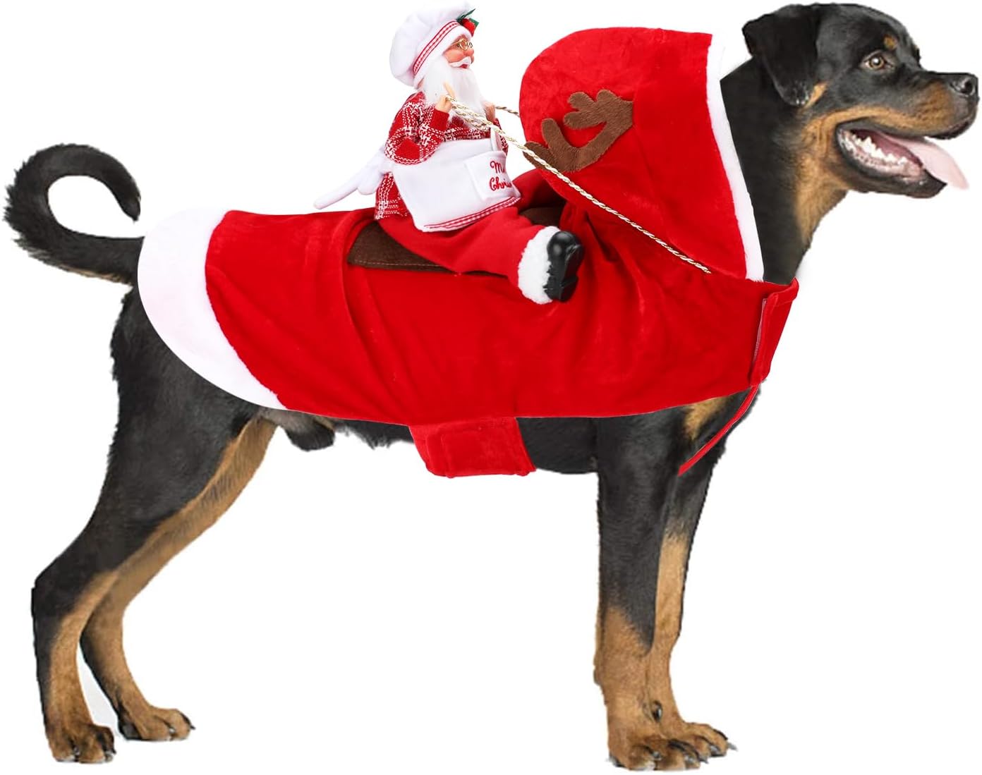 BWOGUE Santa Dog Costume Christmas Pet Clothes
