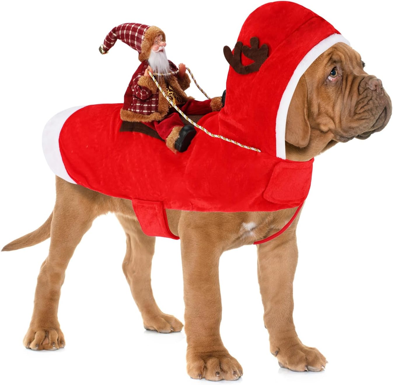 BWOGUE Santa Dog Costume Christmas Pet Clothes