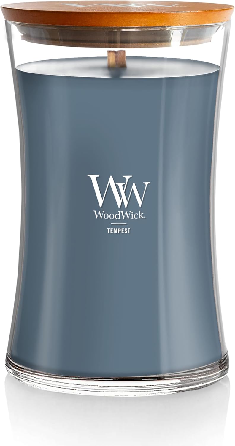 WoodWick Medium Hourglass Candle Fireside Scent Premium Soy  9.7oz