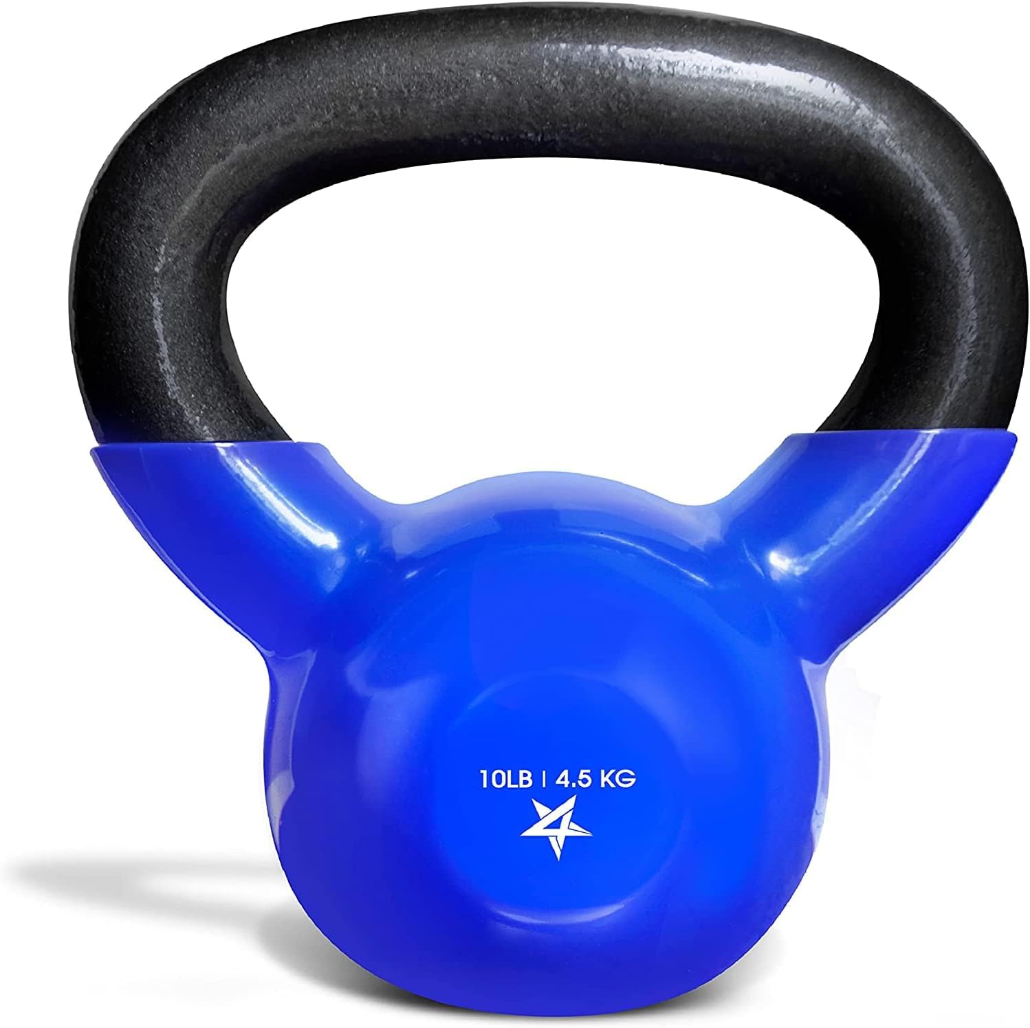 Yes4All Kettlebell, 5-100 LB Vinyl Coated Cast Iron Strength Training Kettlebells