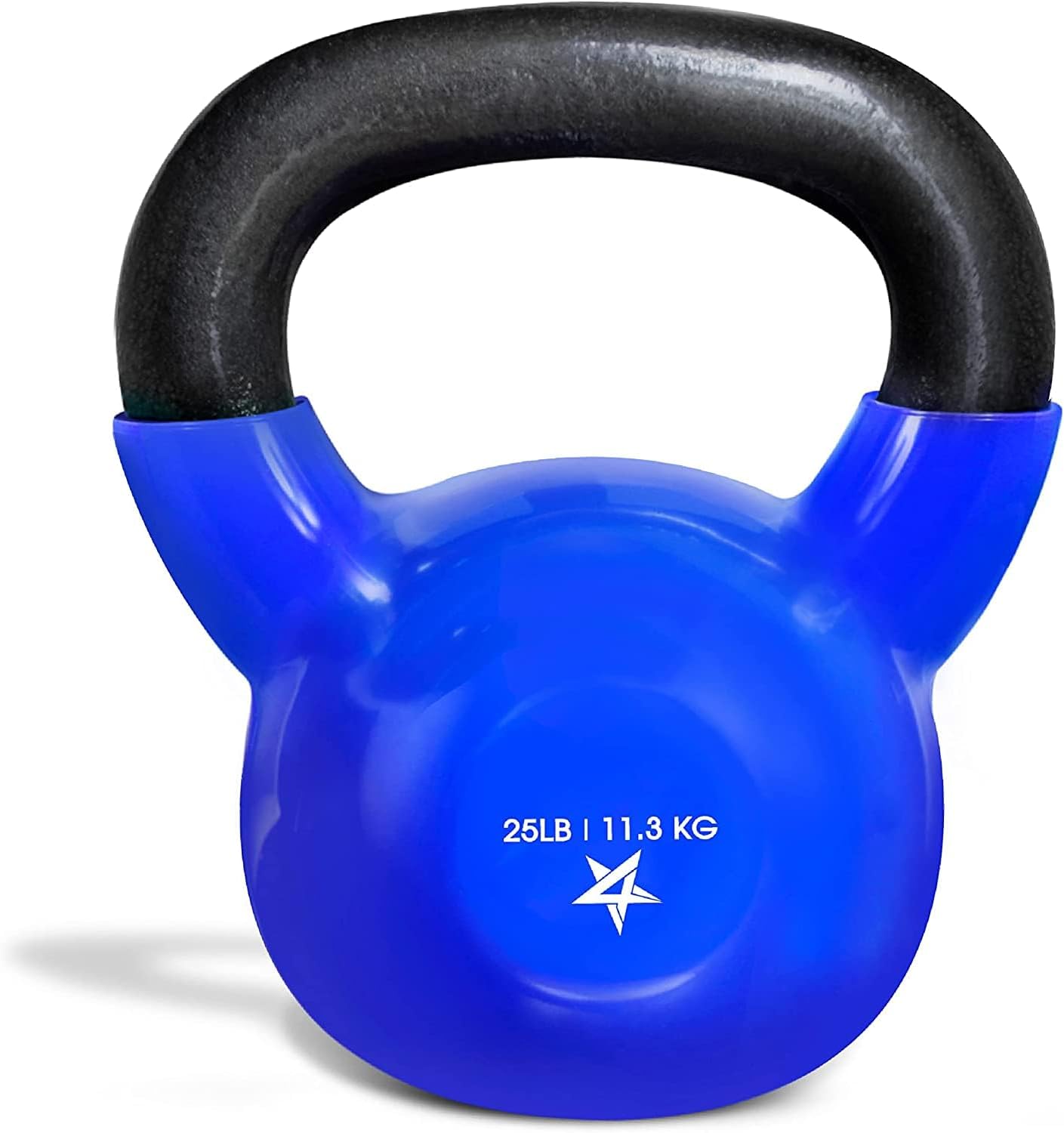 Yes4All Kettlebell, 5-100 LB Vinyl Coated Cast Iron Strength Training Kettlebells