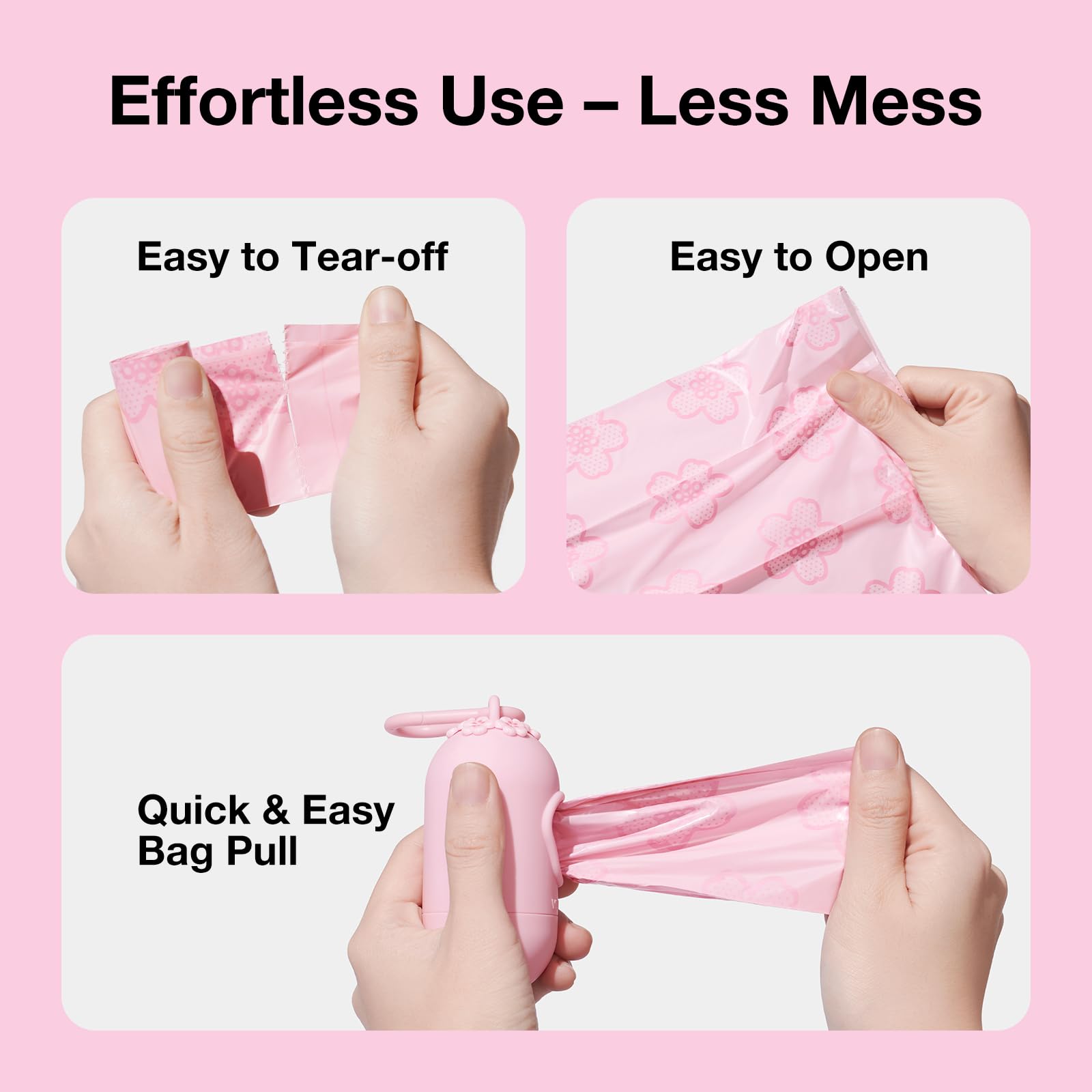 VETRESKA Dog Dispenser with Cherry Blossom Scented Poop Bags