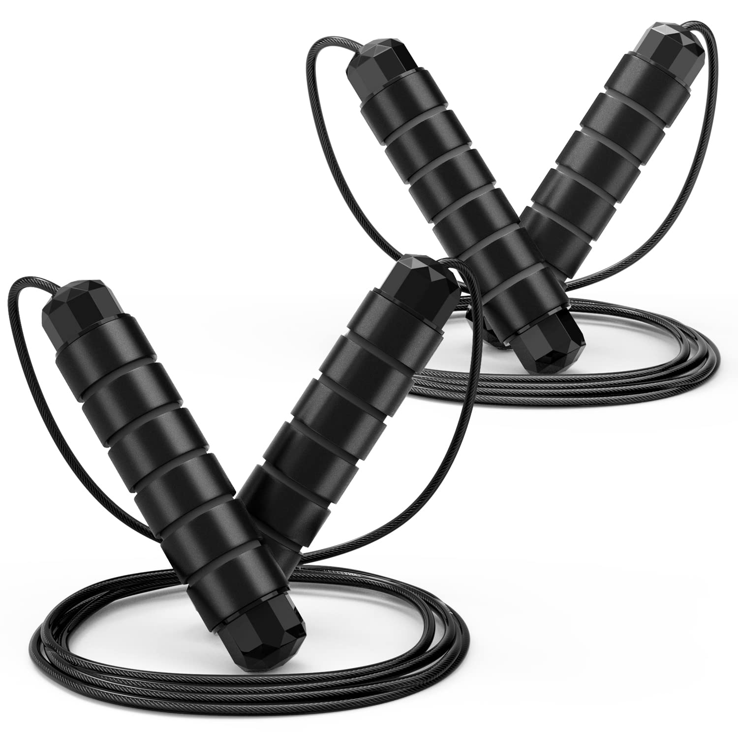 Tangle-Free Rapid Speed Jumping Rope Cable with Ball Bearings