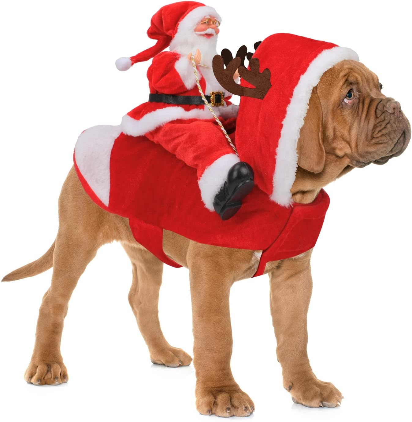 BWOGUE Santa Dog Costume Christmas Pet Clothes