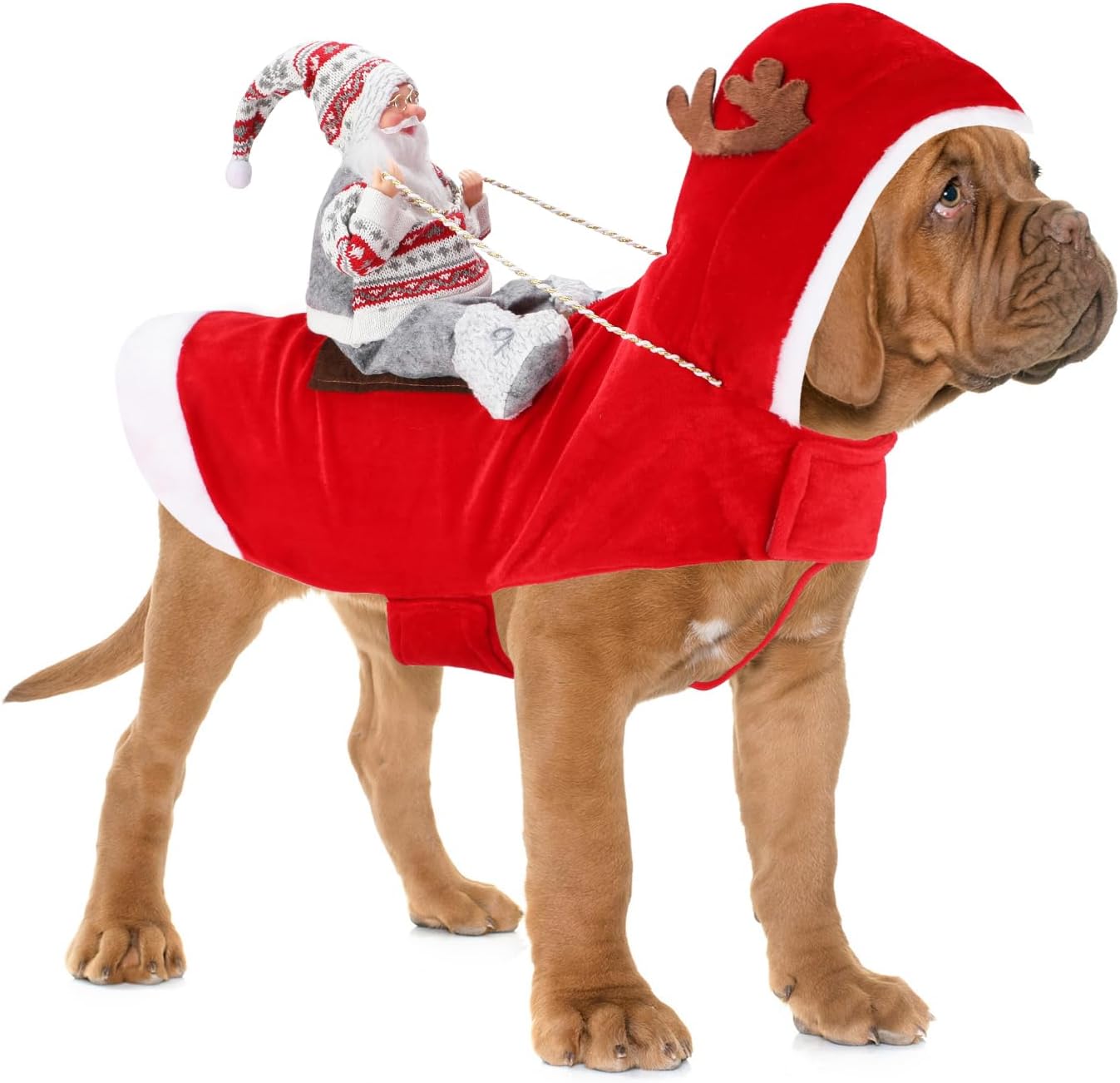 BWOGUE Santa Dog Costume Christmas Pet Clothes
