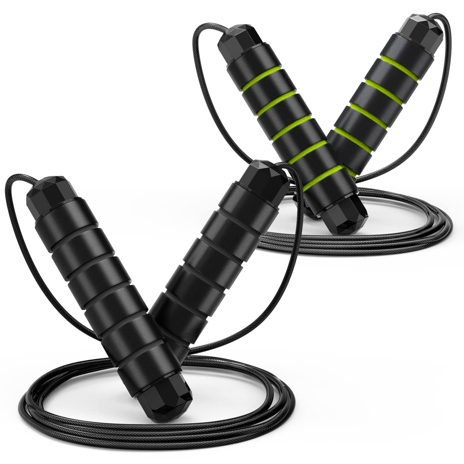 Tangle-Free Rapid Speed Jumping Rope Cable with Ball Bearings