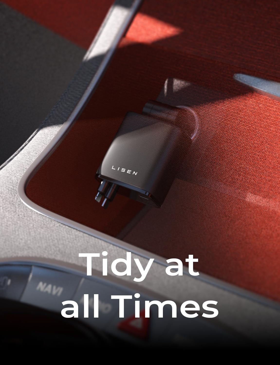 LISEN Retractable 69W Cars Adapter USB C Fast Charger