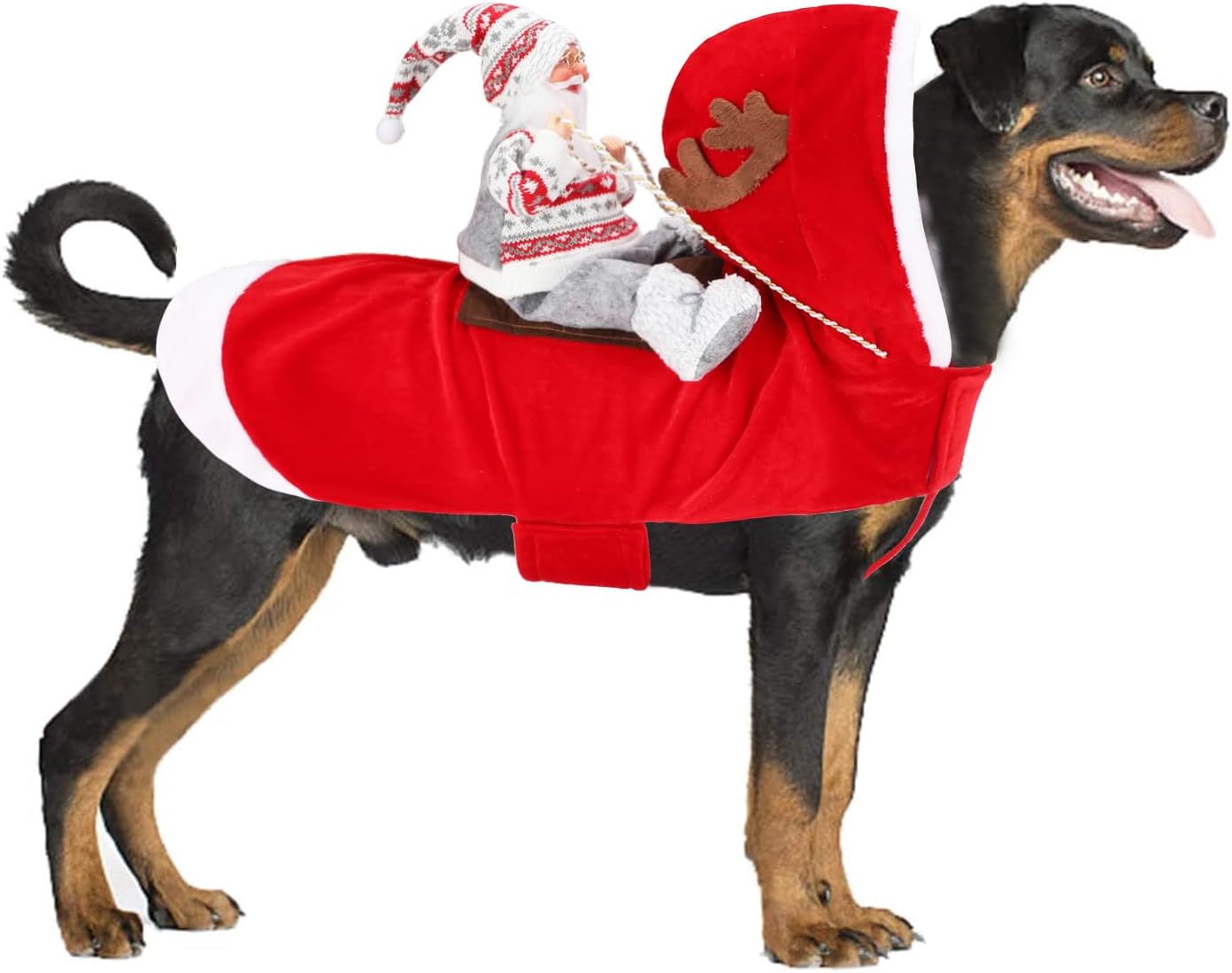 BWOGUE Santa Dog Costume Christmas Pet Clothes