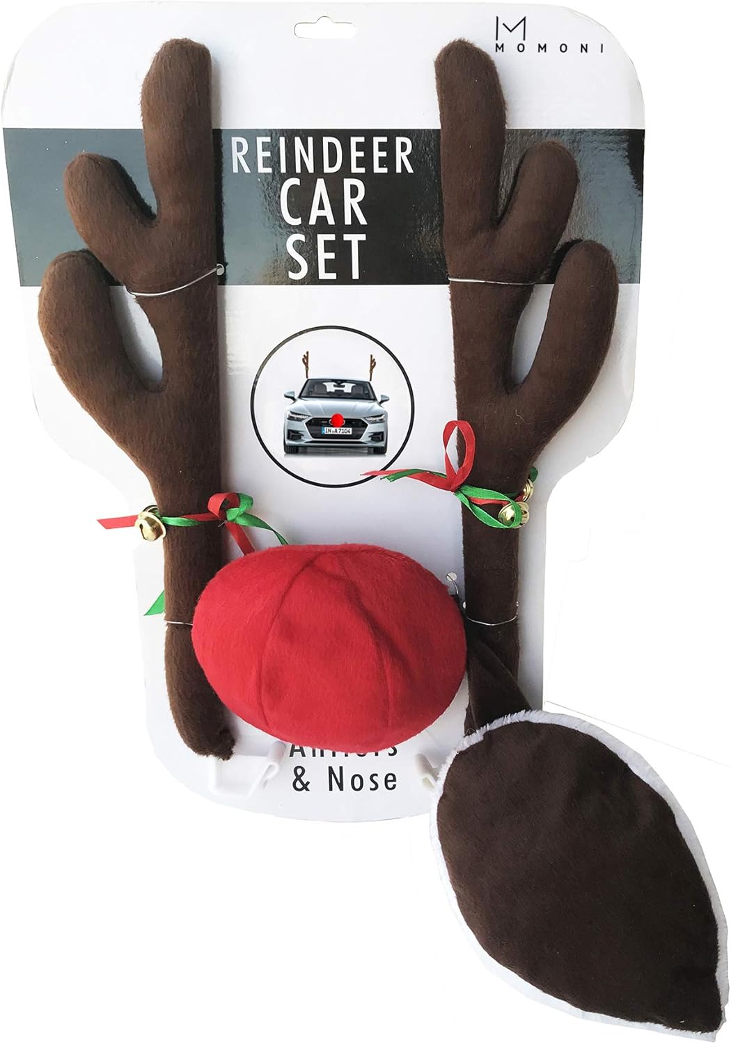 MOMONI Premium Reindeer Car Kit Antlers