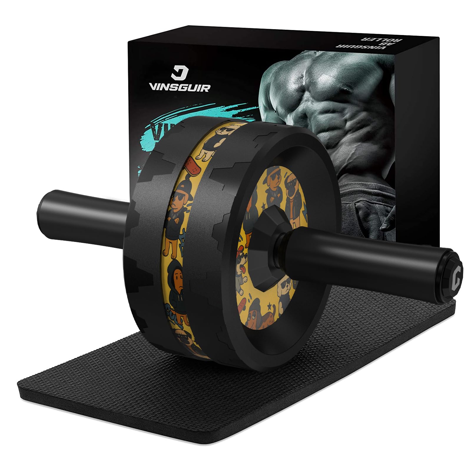 Vinsguir Ab Roller Wheel for Abdominal & Core Strength Training