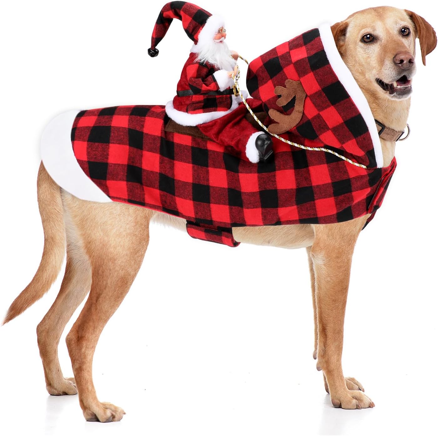 BWOGUE Santa Dog Costume Christmas Pet Clothes