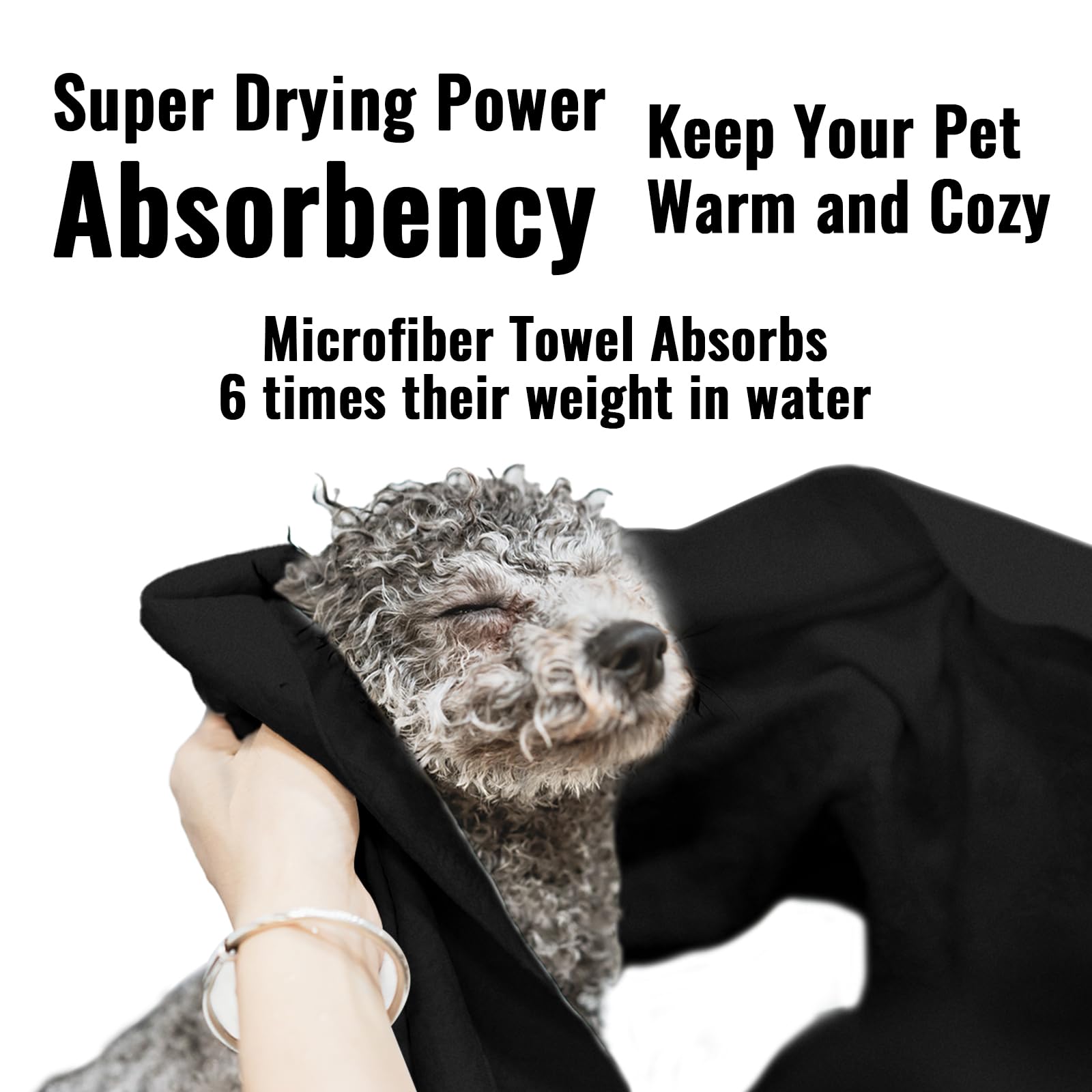 Puomue Microfiber Dog Towels for Drying Dogs