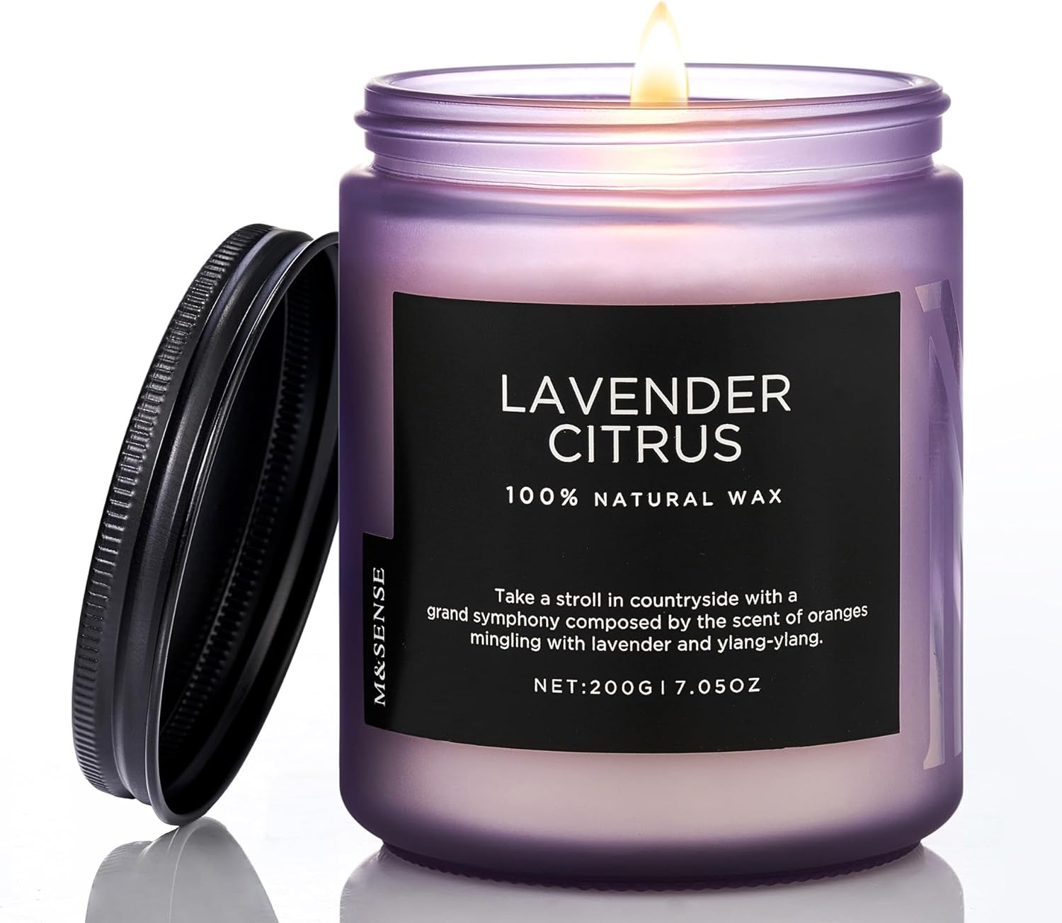 M&SENSE Sandalwood Rose Scented Candle - 11.6oz