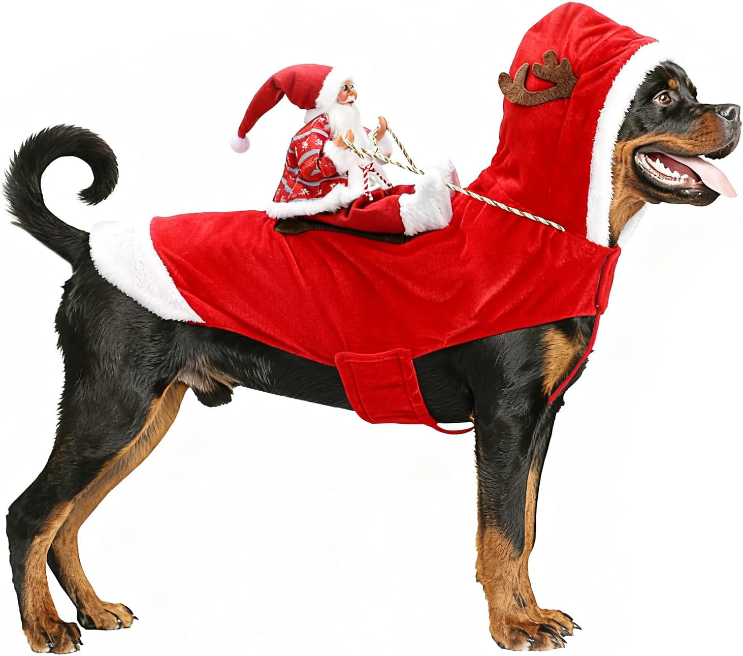 BWOGUE Santa Dog Costume Christmas Pet Clothes