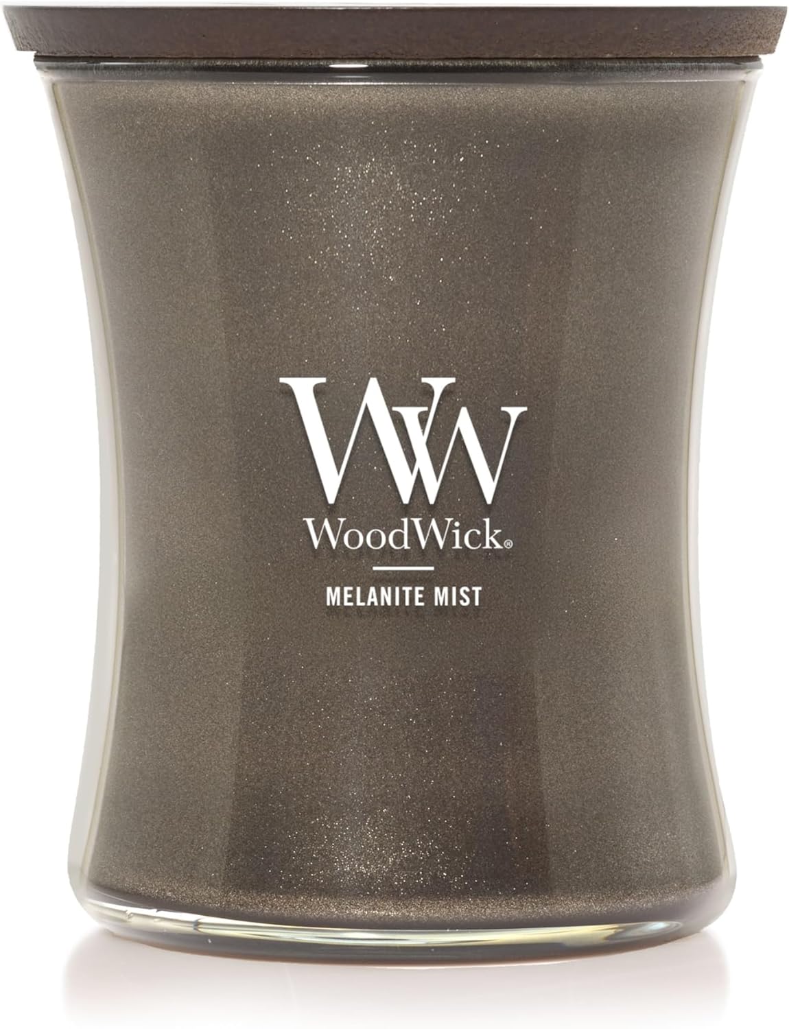 WoodWick Medium Hourglass Candle Fireside Scent Premium Soy  9.7oz