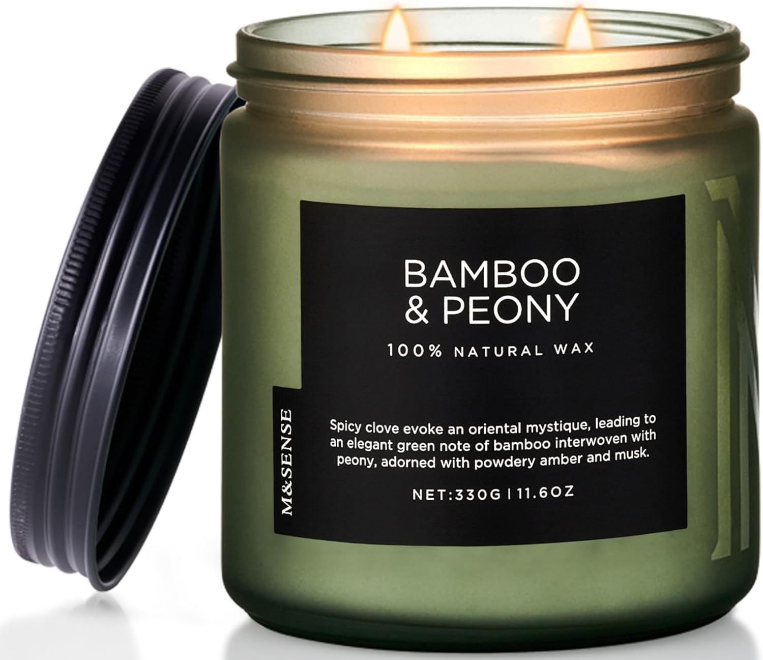 M&SENSE Sandalwood Rose Scented Candle - 11.6oz