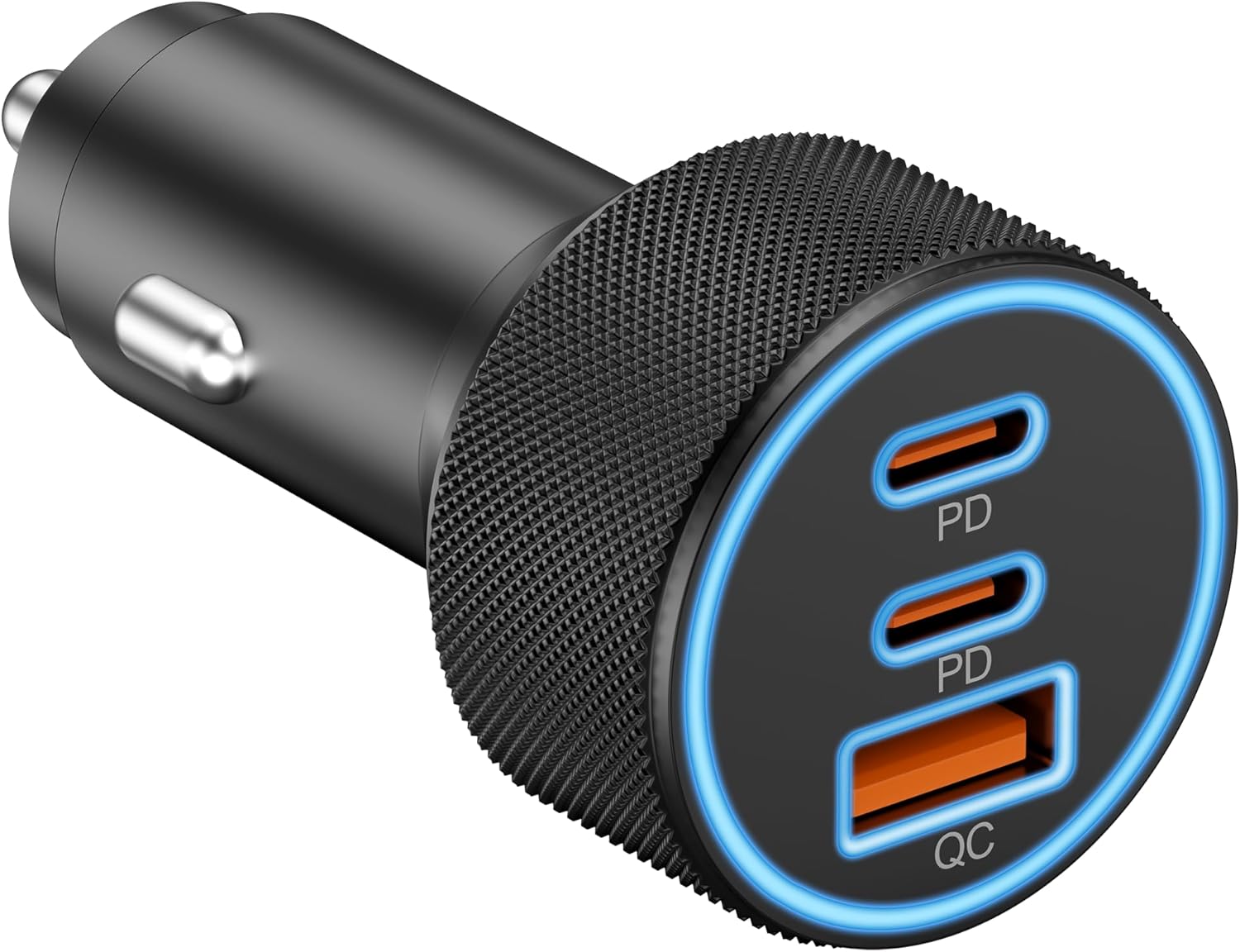 USB C Car Charger, 3-Port 67W Dual USB-C & USB-A Car Power Adapter