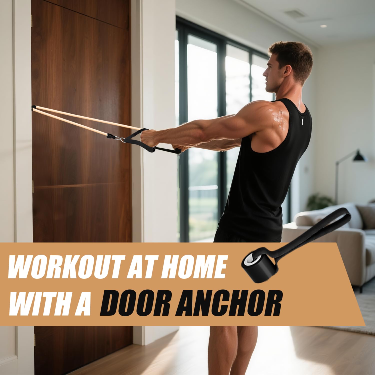 WHATAFIT Resistance Bands with Handles for Men and Women Fitness