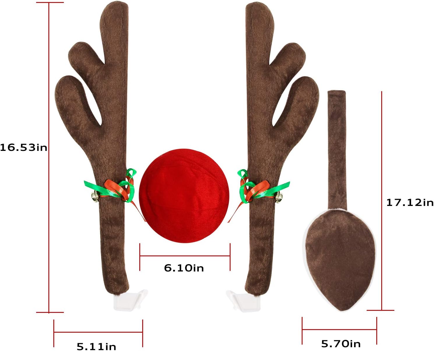 MOMONI Premium Reindeer Car Kit Antlers