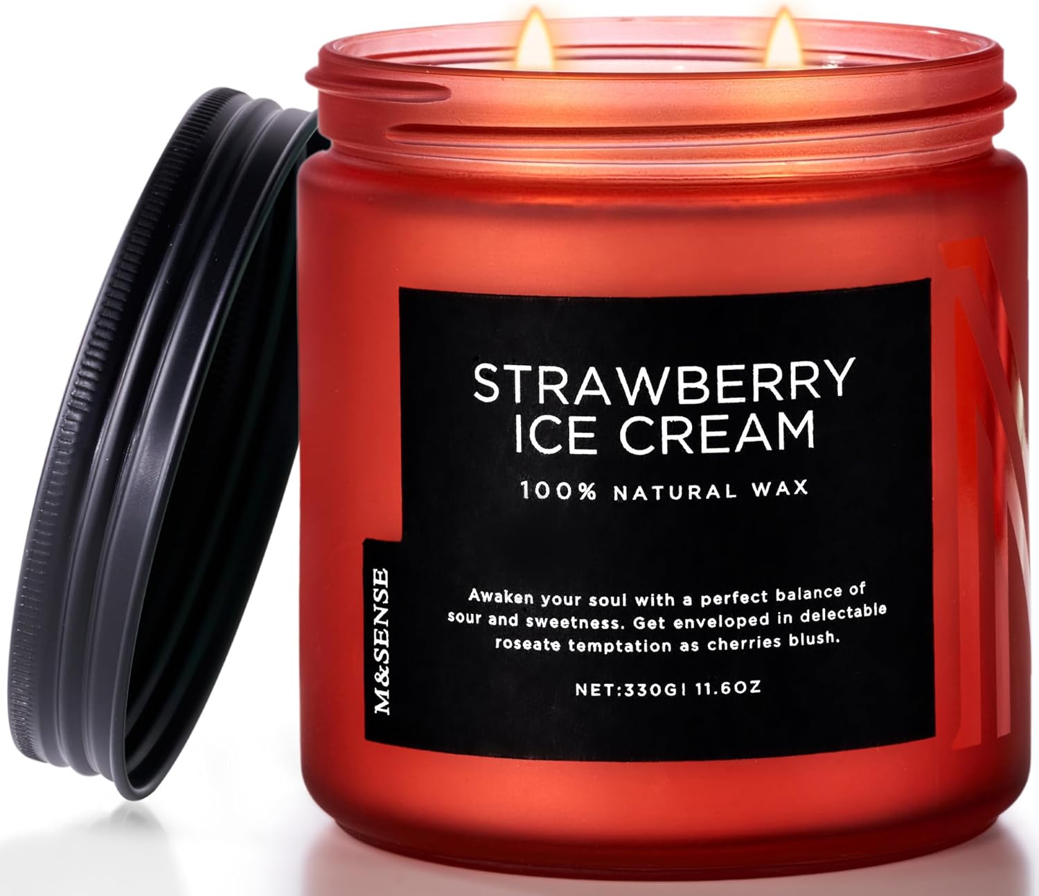 M&SENSE Sandalwood Rose Scented Candle - 11.6oz