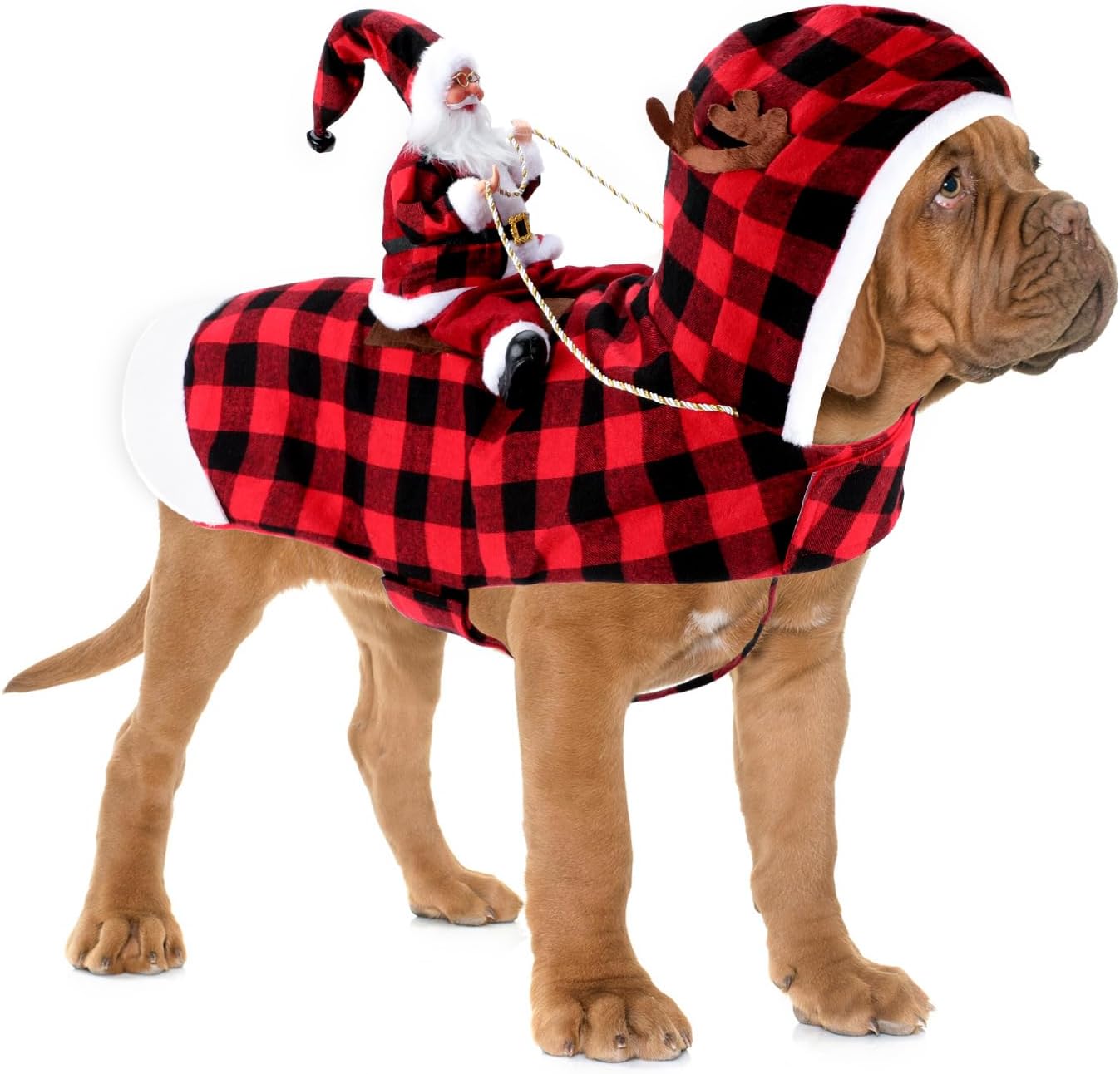 BWOGUE Santa Dog Costume Christmas Pet Clothes