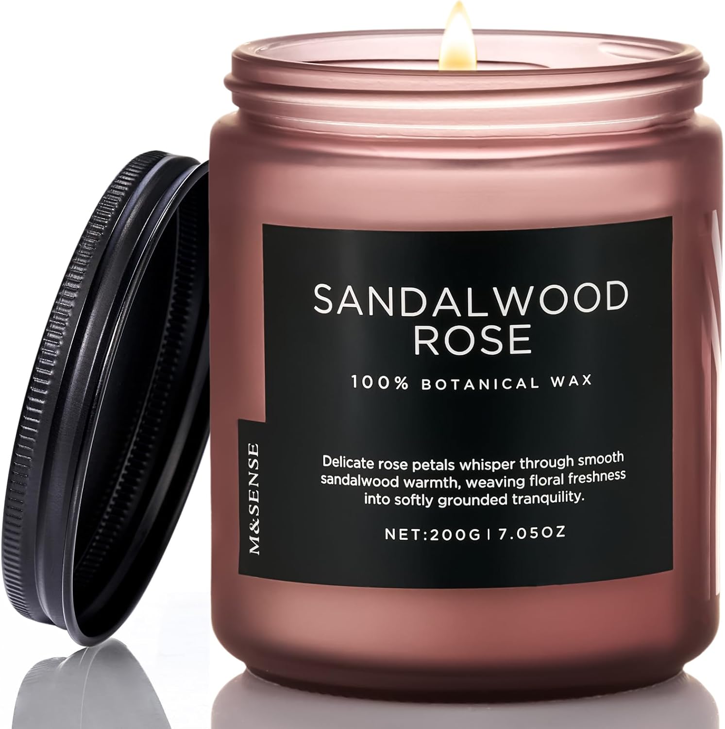 M&SENSE Sandalwood Rose Scented Candle - 11.6oz
