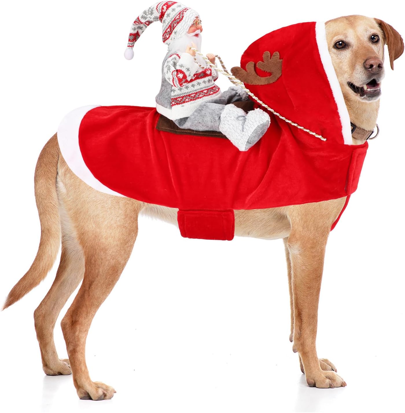 BWOGUE Santa Dog Costume Christmas Pet Clothes