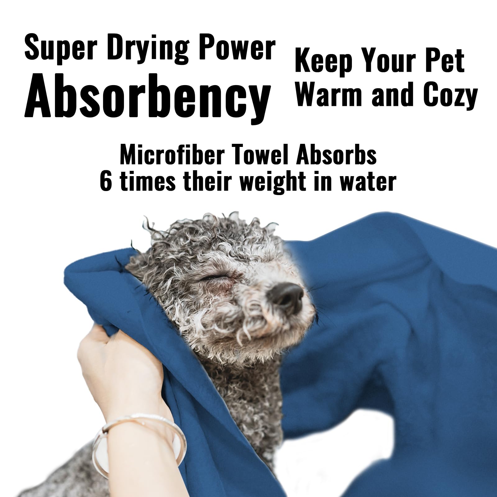 Puomue Microfiber Dog Towels for Drying Dogs