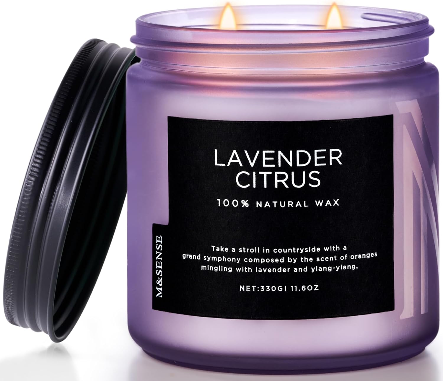 M&SENSE Sandalwood Rose Scented Candle - 11.6oz