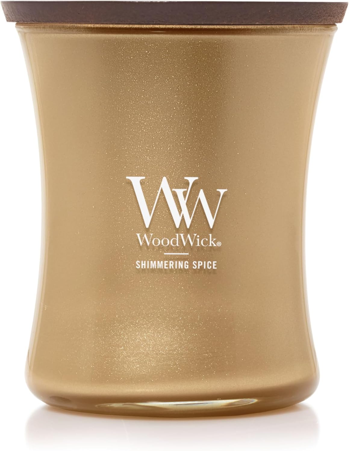WoodWick Medium Hourglass Candle Fireside Scent Premium Soy  9.7oz