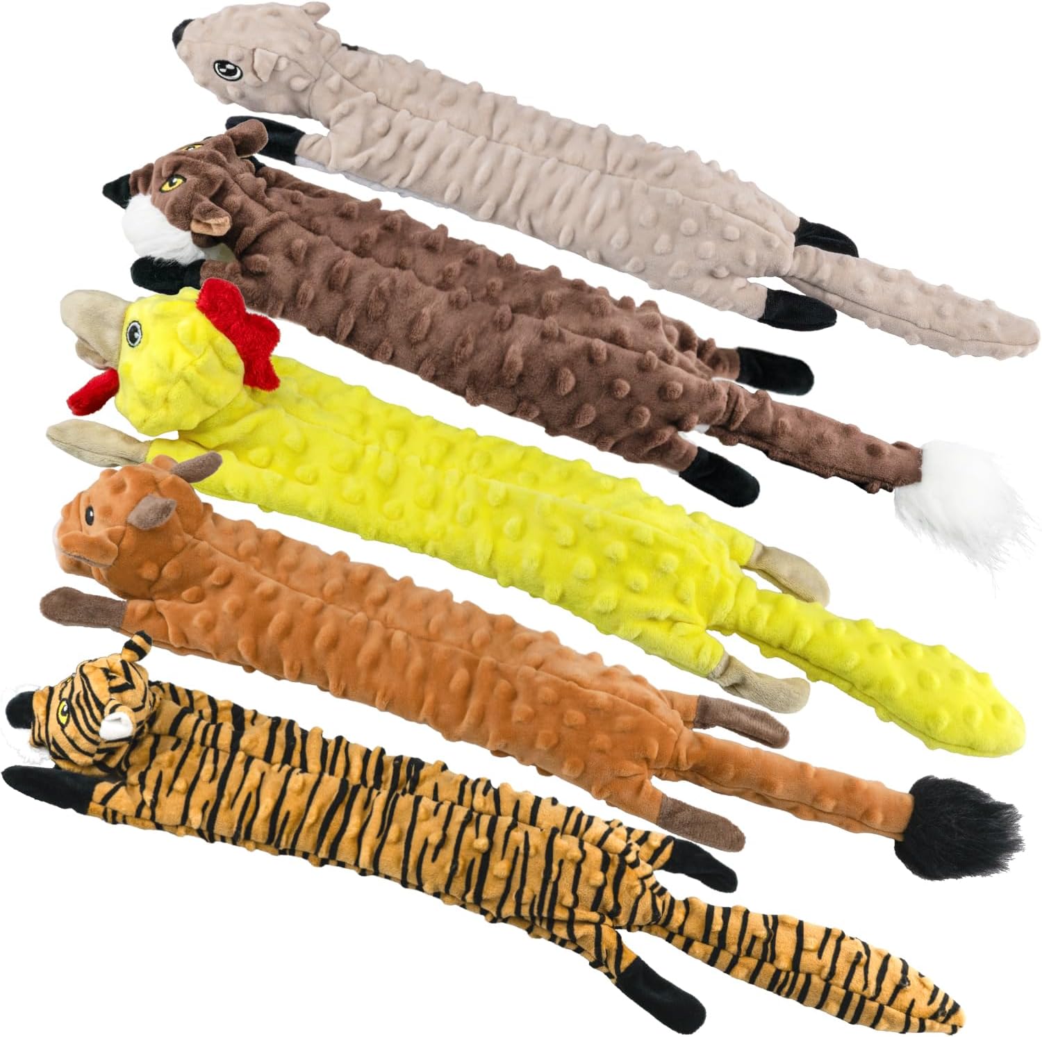 SHARLOVY Dog Squeaky Toys 5 Pack