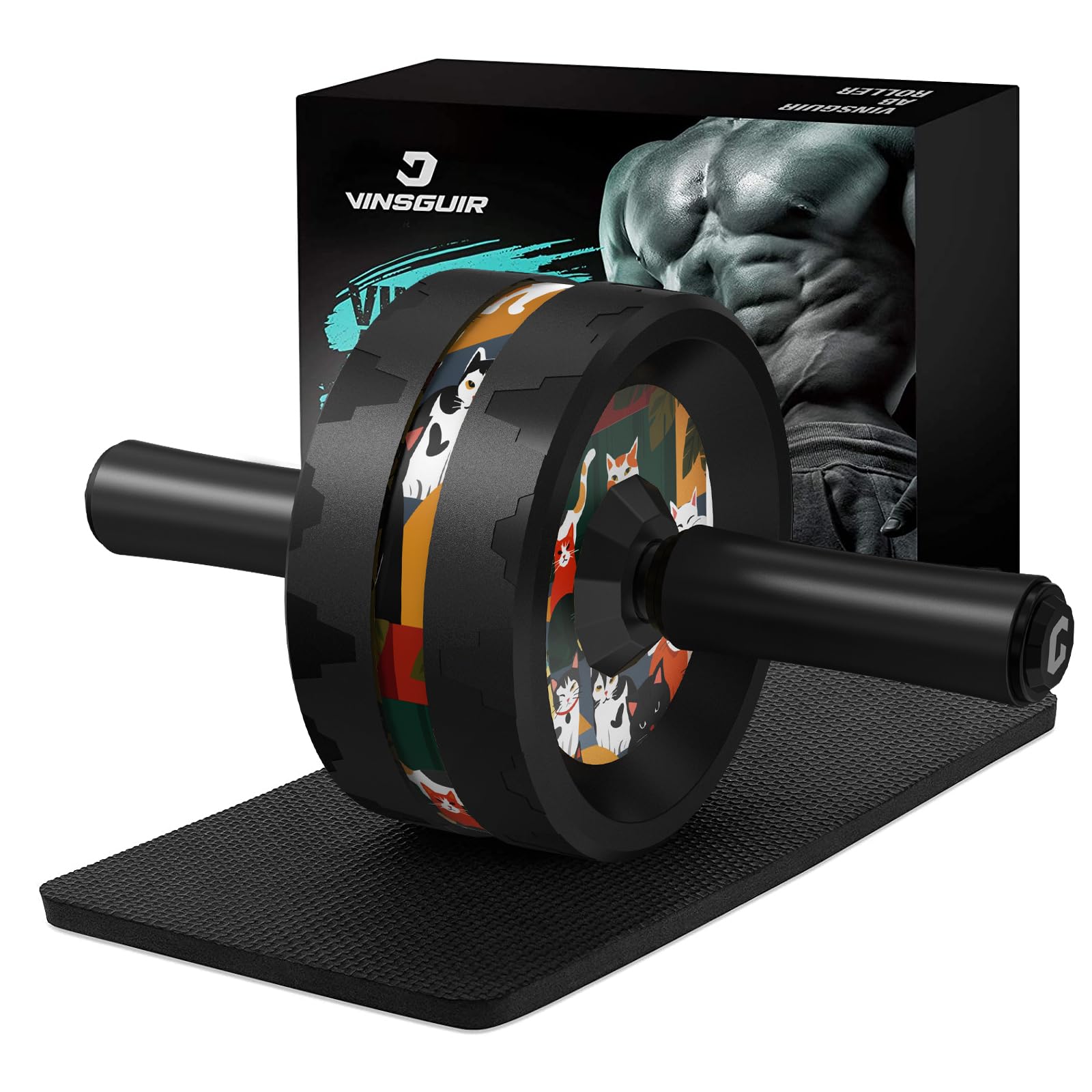 Vinsguir Ab Roller Wheel for Abdominal & Core Strength Training