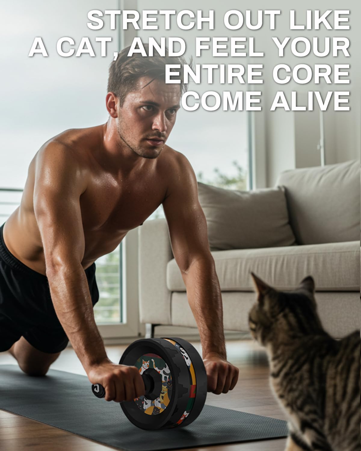 Vinsguir Ab Roller Wheel for Abdominal & Core Strength Training