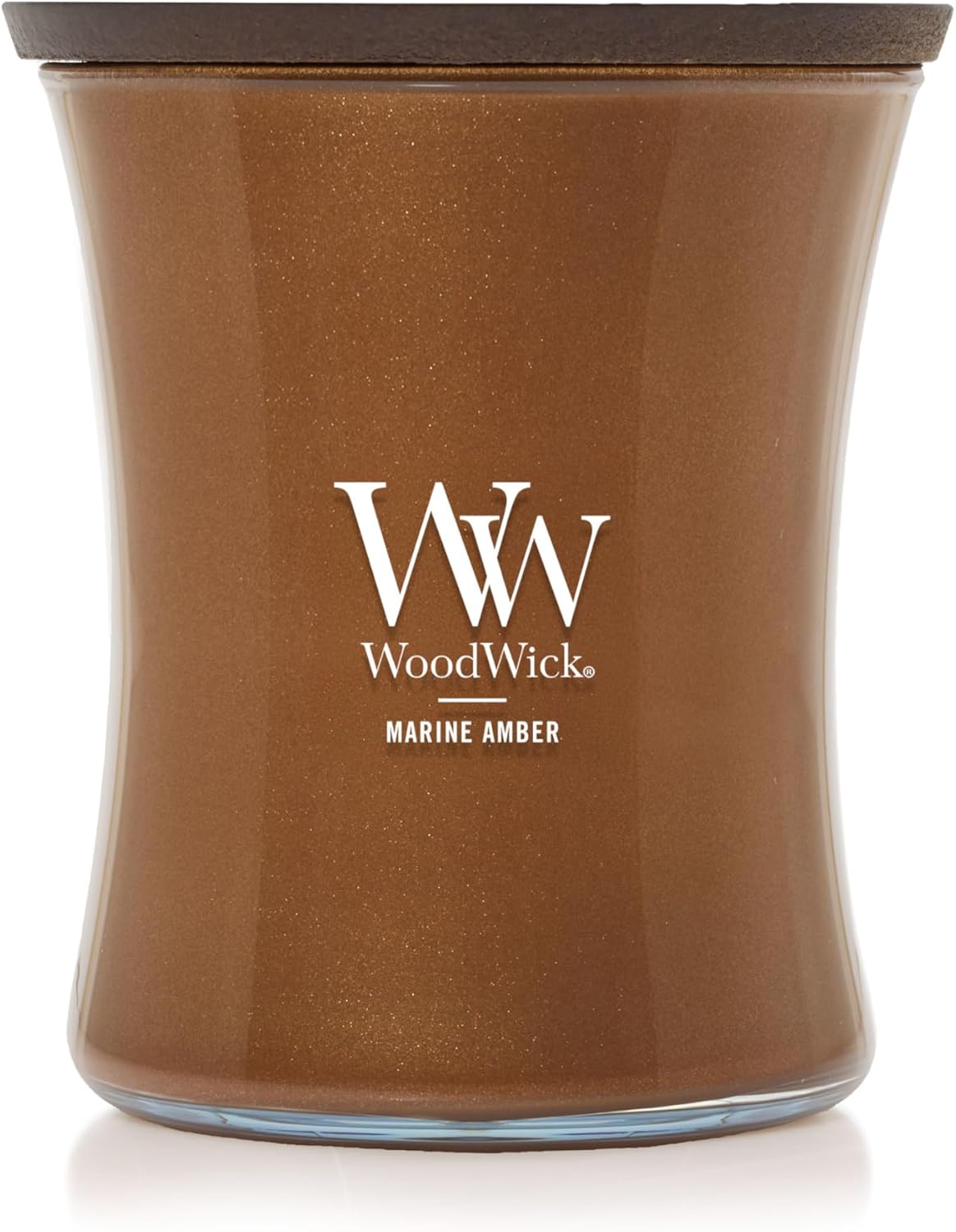 WoodWick Medium Hourglass Candle Fireside Scent Premium Soy  9.7oz