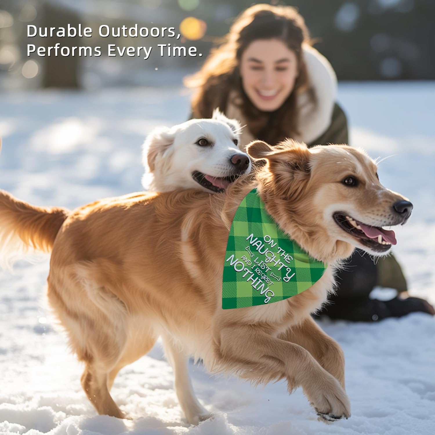 Christmas Dog Bandana Set – 2 Pack