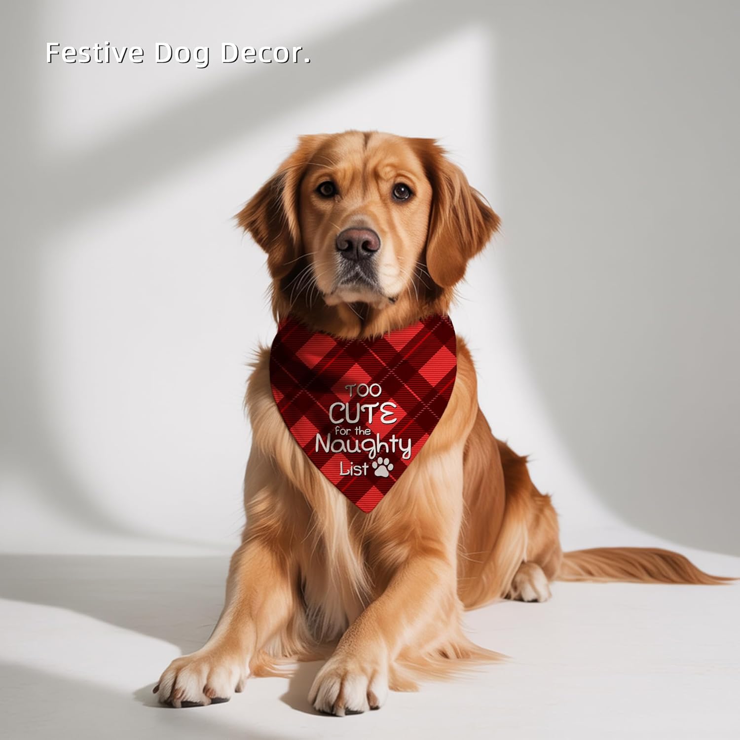 Christmas Dog Bandana Set – 2 Pack