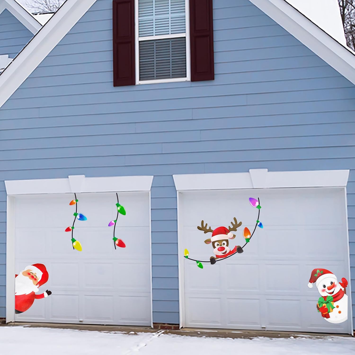 44 Pieces Christmas Car Refrigerator Decorations