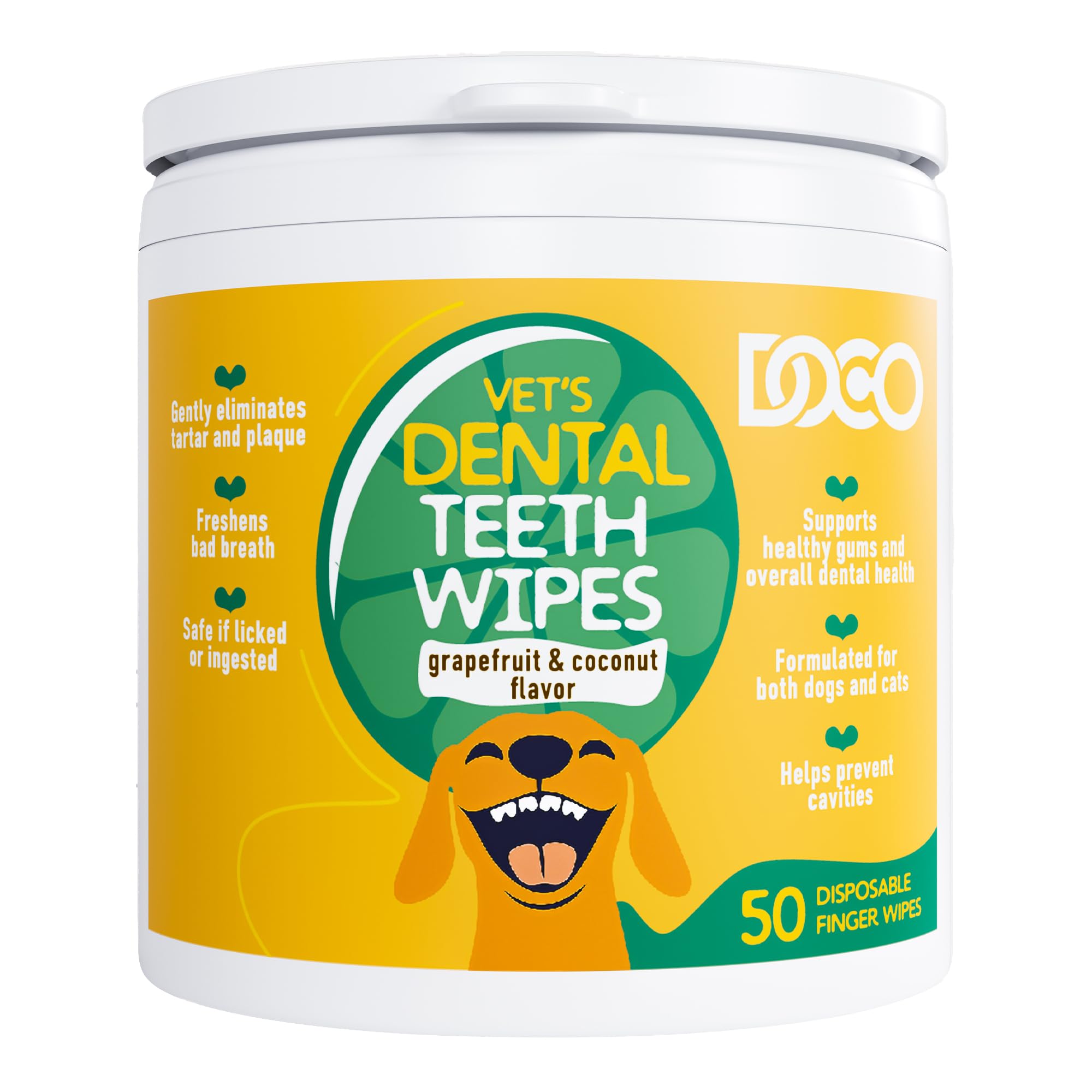 DOCO Dog Teeth Cleaning Wipes