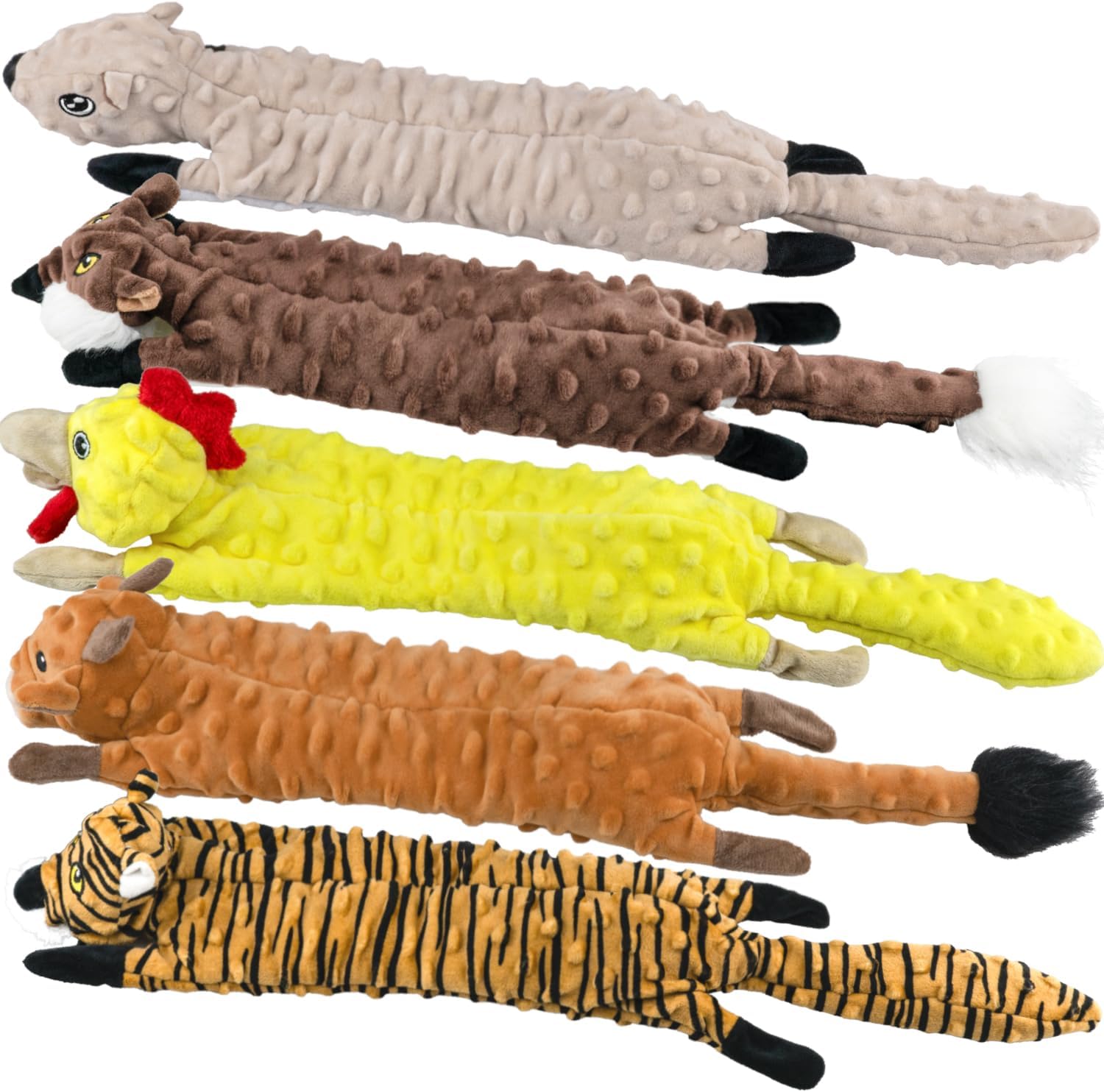 SHARLOVY Dog Squeaky Toys 5 Pack