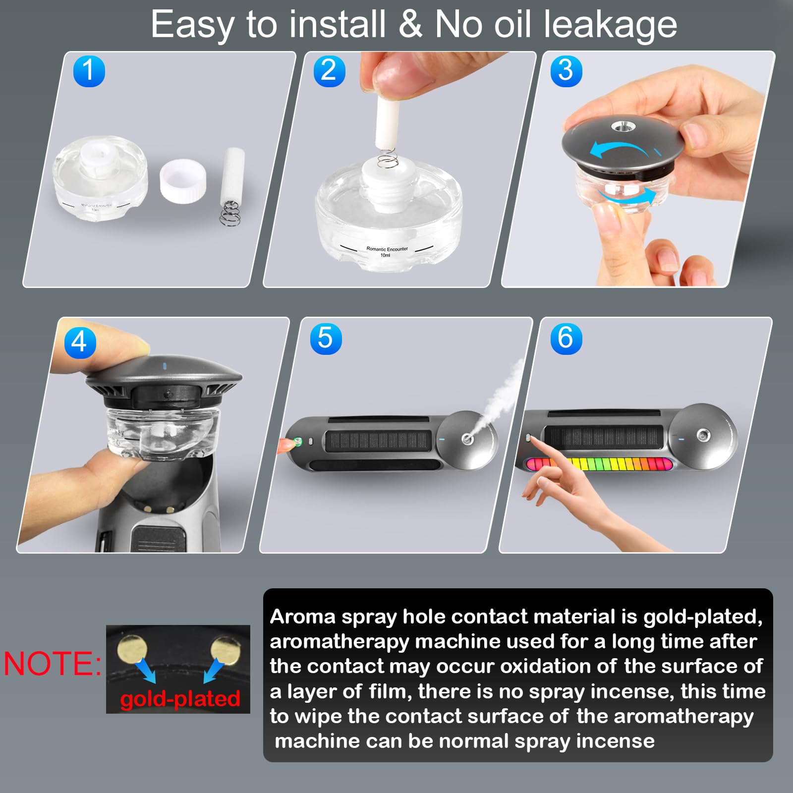 Treligate Smart Car Air Freshener with Built-in Battery