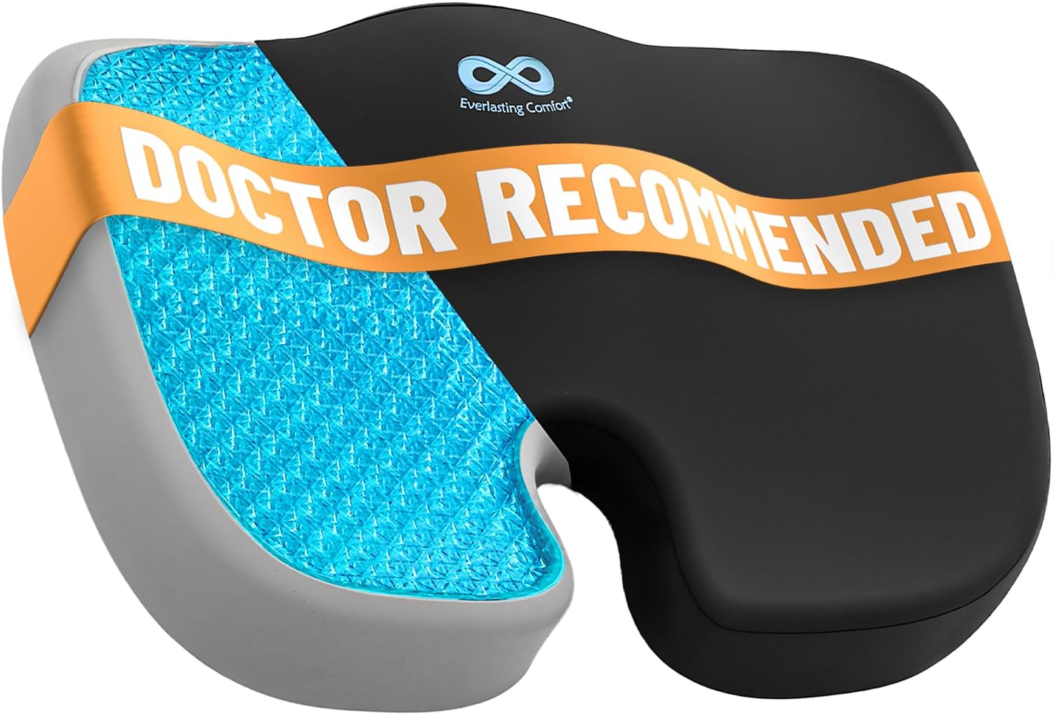 Everlasting Comfort Doctor Recommended Memory Foam Seat Cushion for Office Chairs