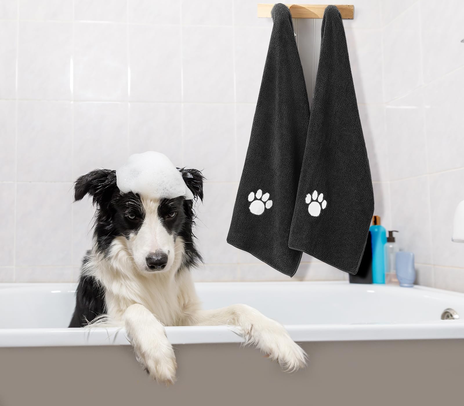 Puomue Microfiber Dog Towels for Drying Dogs